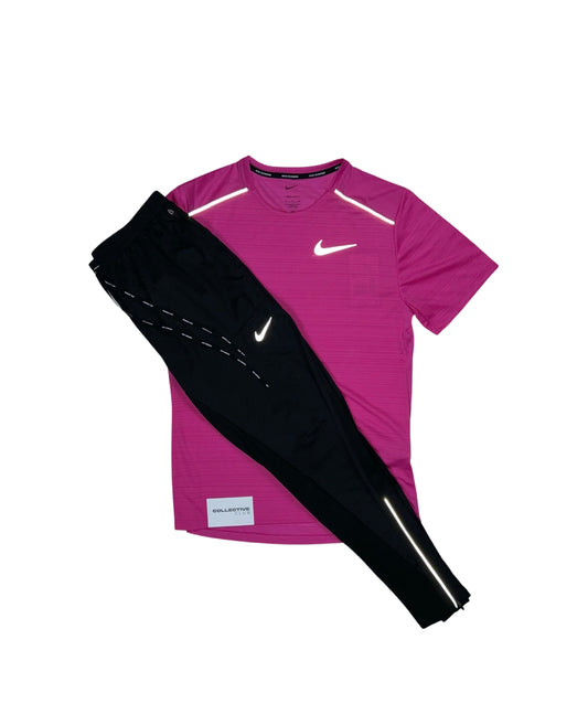 Hot Pink Nike Miler with Black Phenom Bottoms