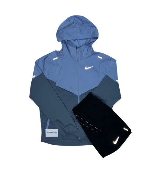 Cobalt Blue Windrunner/flex stride short Nike set