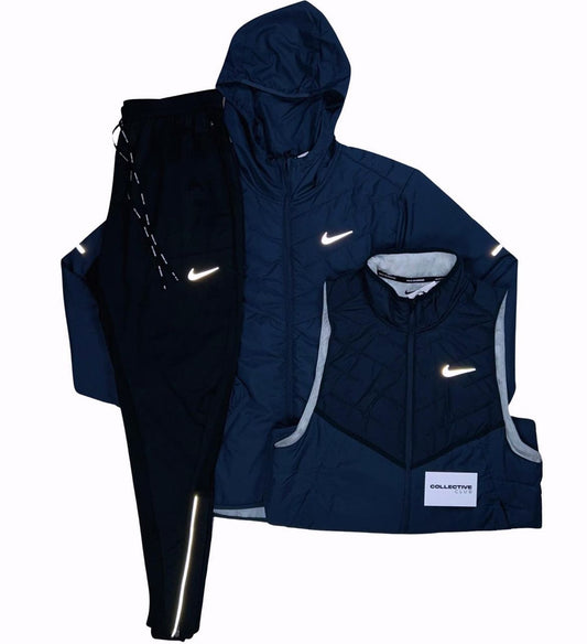 Navy Nike Thermals/Phenom Bottom Set