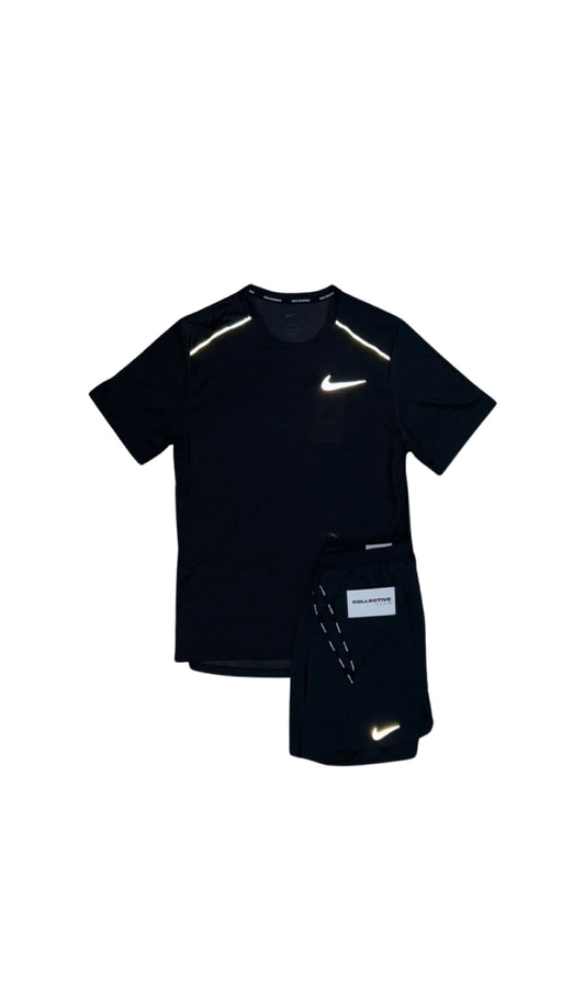 Black Miler with Black Flex Stride Short Nike Set