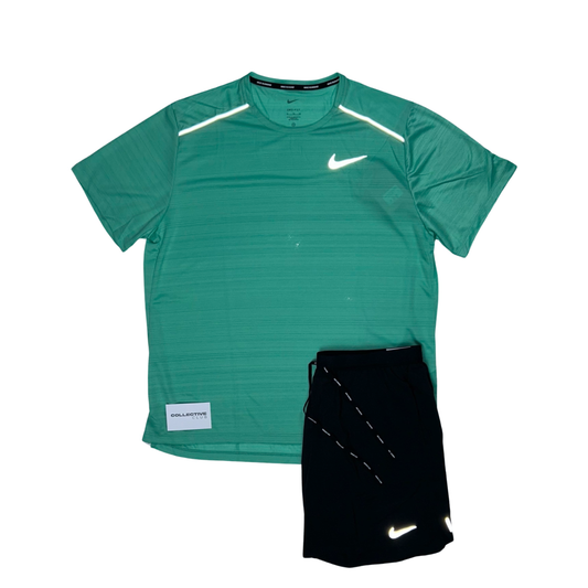 Mint Miler with Black Flex Stride Nike Set