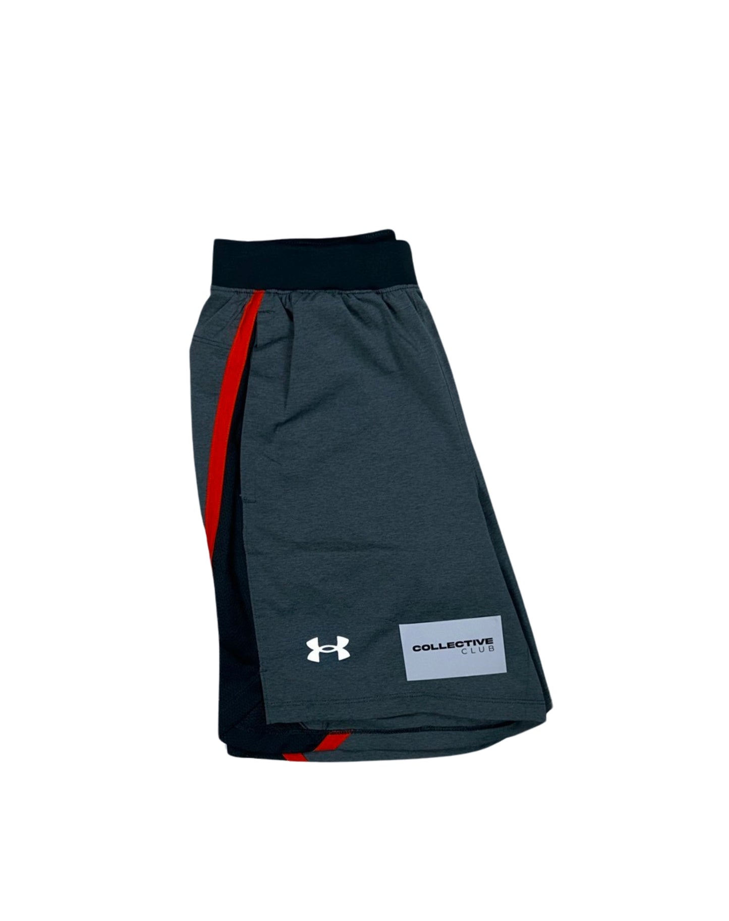 Orange/Grey Under Armour 7-inch shorts